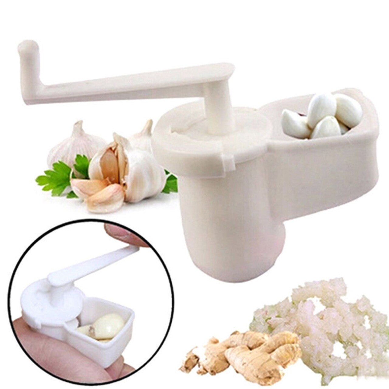 Onetify Multifunctional Garlic Ginger Crusher Grinder 3 units